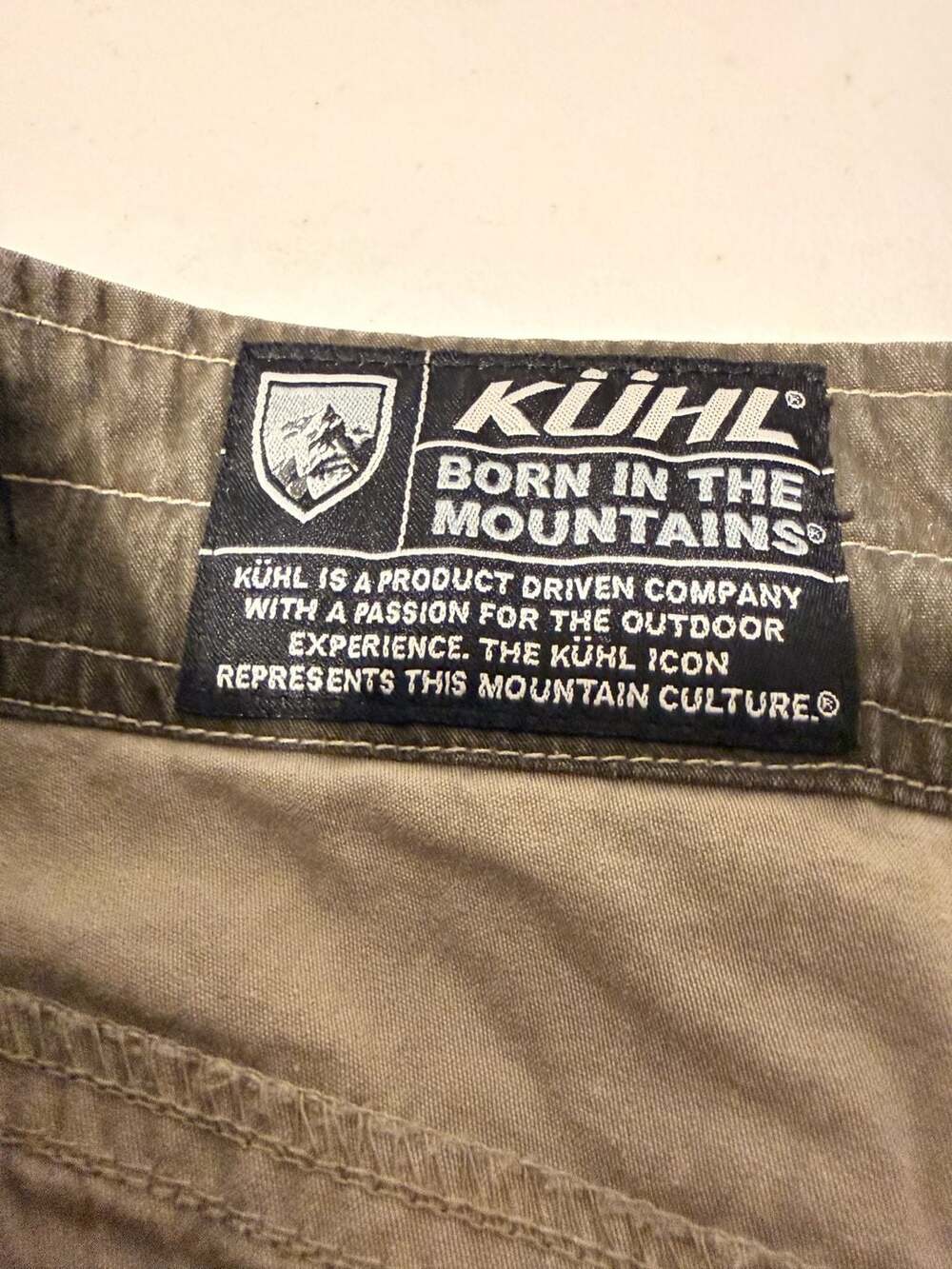 Kuhl Rydr Mens 38 Shorts Olive Green Cotton Nylon Hiking Outdoor Cargo Casual - Picture 3 of 6